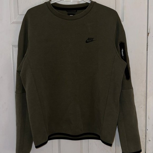 Nike Other - Nike Green Sweatshirt Green Tech Fleece Men's Size M